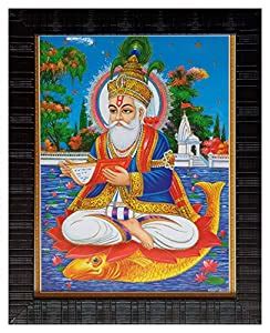 Shree Handicraft Home Decorative Lord Jhulelal Ji Photo Frame Painting