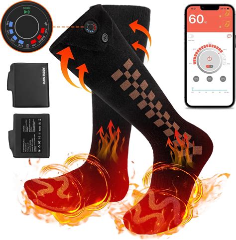 Heated Socks with App Control,7.4V Electric Heated Socks for Men Women ...