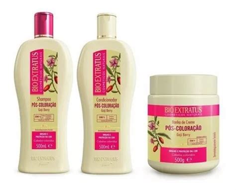 Kit Pós Coloração Shampoo Condicionador 500ml Máscara 500g MercadoLivre