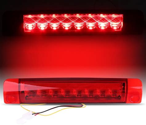 Raryloy Rd Brake Tail Light Third High Mount Brake Stop Light Red Lens