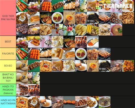 Must Try Filipino Street Food Tier List Community Rankings Tiermaker