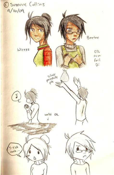 Wiress And Beetee Sketches The Hunger Games Fan Art 8518683 Fanpop