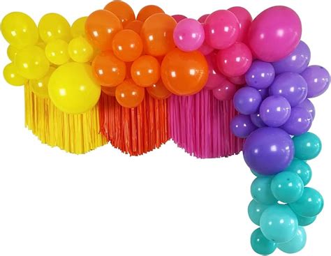 Morri Party Kit De Guirnalda De Globos De Ne N Juego De Arco De Globos