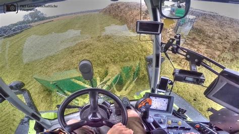 Claas Xerion Trac Vc Cab View Gps Silage Gopro Youtube