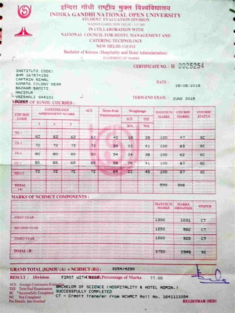 Bsc Marksheet Pdf