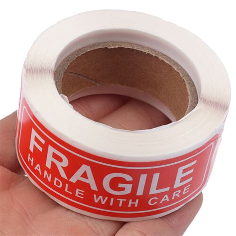 250Pcs Roll 1 X 3 Inch Fragile Label Sticker Handle With Care Thank You