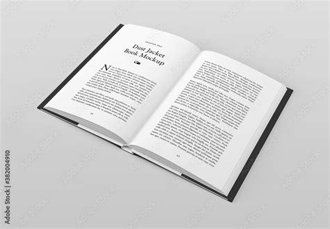 Dust Jacket Book Mockup Stock Template | Adobe Stock