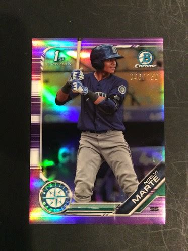 2019 Bowman Chrome Noelvi Marte Purple Refractor 1st Bowma Flickr