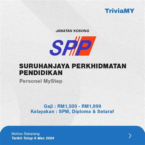 Jawatan Kosong Spp Mac Minima Kelayakan Spm Diploma