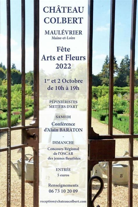 F Te Arts Et Fleurs Au Ch Teau Colbert Atelier Brins De Malice