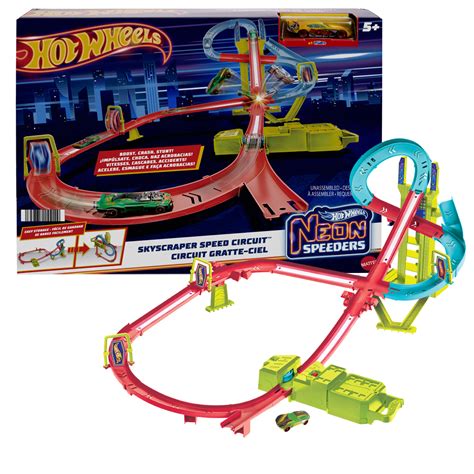 Hot Wheels Action Neon Speeders Skyscrapper Circuit Lazada PH