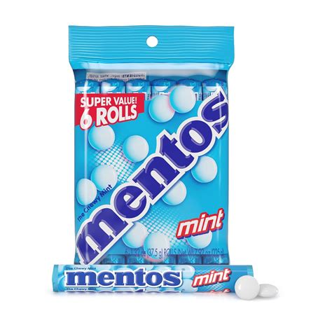 Mentos Chewy Mint Candy Roll Mint Bulk Party Non