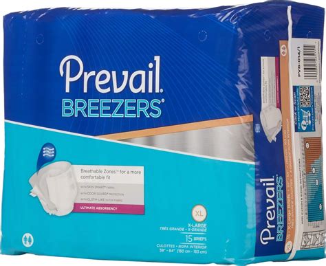 Prevail Breezers Adult Brief Xl Extra Large Heavy Absorbency Pvb 014 Case Of