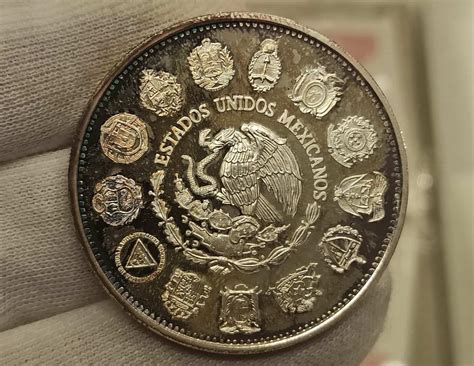 México 100 Pesos 1991 Encuentro de dos mundos 1492 1992 Km 540 Plata