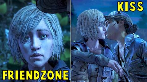 Clem Friendzone Vs Kiss Violet Romance All Choices The Walking Dead The Final Season Episode 2