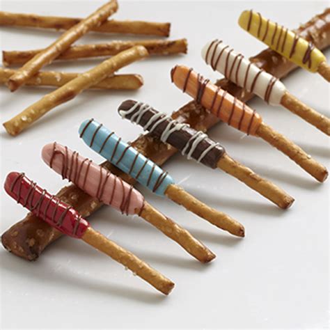 Colorful Candy Dipped Pretzel Sticks Wilton