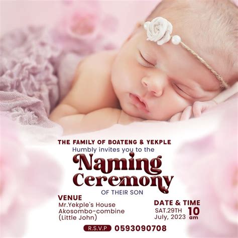 Naming Ceremony Flyer In Naming Ceremony Flyer Flyer Design