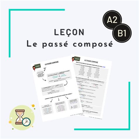 Boutique Leçon Le Passé Composé A2 B1 Fle Doc