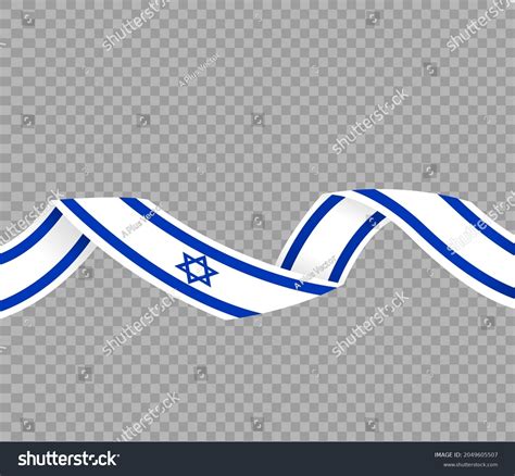 Waving Flag Israel Isolated On Png Stock Vector (Royalty Free ...