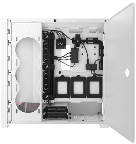 ICUE 5000D RGB AIRFLOW Mid Tower Case True White 3x AF120 RGB ELITE