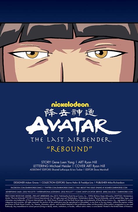 Avatar The Last Airbender 降世神通：最后的气宗漫画短篇 Rebound 反弹 生肉 哔哩哔哩