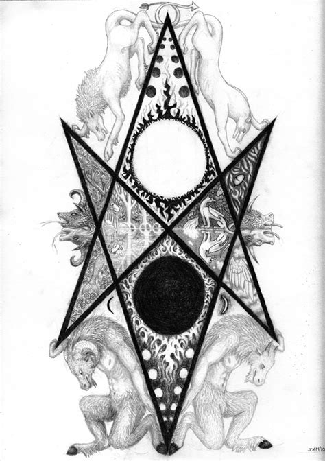 embellished unicursal hexagram by AAV-bakemono on DeviantArt