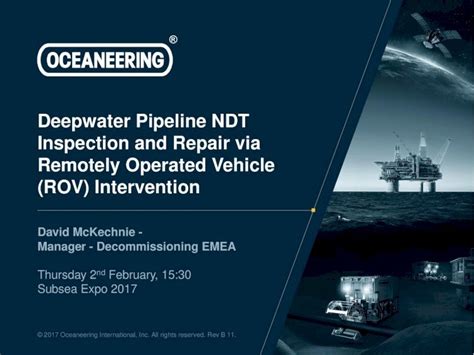 PDF Deepwater Pipeline NDT Inspection And Repair Via Mckechnie