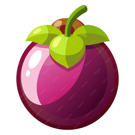 mangosteen vector illustration premium ai generated vector