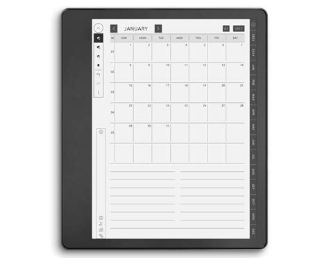 Kindle Scribe Monthly Calendar 2023 And 2024 Get Your Planner Template Pdf