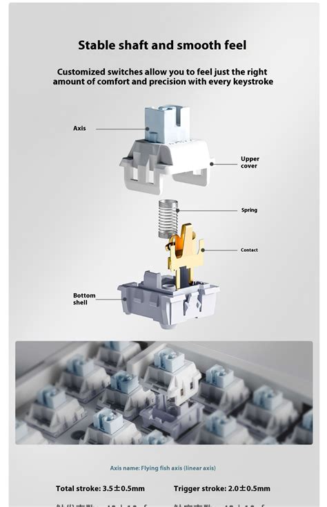 Ajazz Aks Wireless Mechanical Keyboard Hot Swappable Rgb Gasket Custom Gaming Keyboard