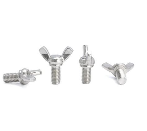 Din Stainless Steel Butterfly Wing Bolt Oem Butterfly Wing Screws