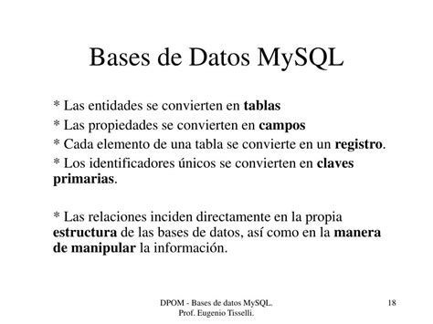 Ppt Bases De Datos Mysql Powerpoint Presentation Free Download Id