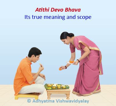 Atithi Devo Bhava – the meaning at a practical level | Maharshi ...