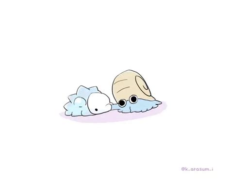 Snom And Omanyte Pokemon Drawn By K Arasum I Danbooru