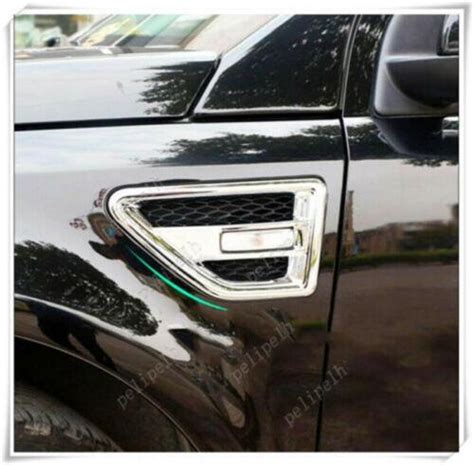 ABS Chrome Side Fender Air Vent Trim For 2008 2015 Land Rover