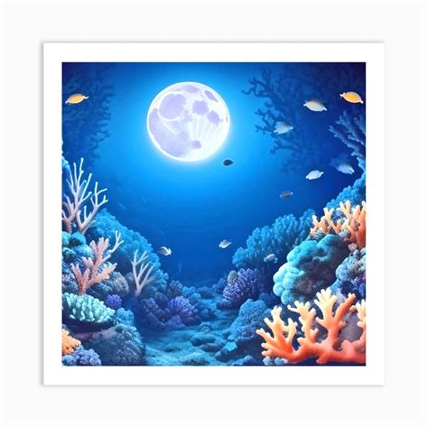 Underwater Coral Reef Art Print by mdsArts - Fy