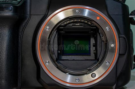 Digital Camera APS-C Sensor and Lens Mount Stock Photo - Image of pixel ...