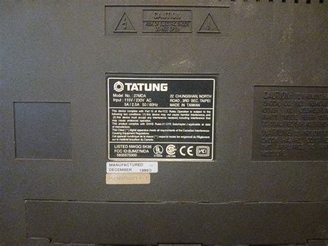 Tatung V42emgi User Manual 1
