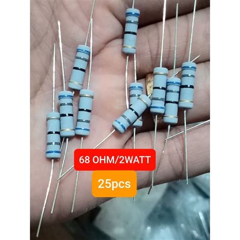 Jual Resistor 68 Ohm 2watt 25pcs | Shopee Indonesia