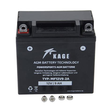 Gel Batterie Kage Yb B V Ah Pluspol Links Din Volt