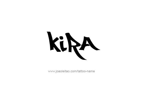 Kira Name Tattoo Designs