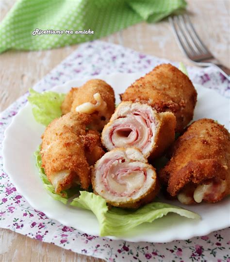 Involtini Di Pollo Panati Con Prosciutto Cotto E Scamorza