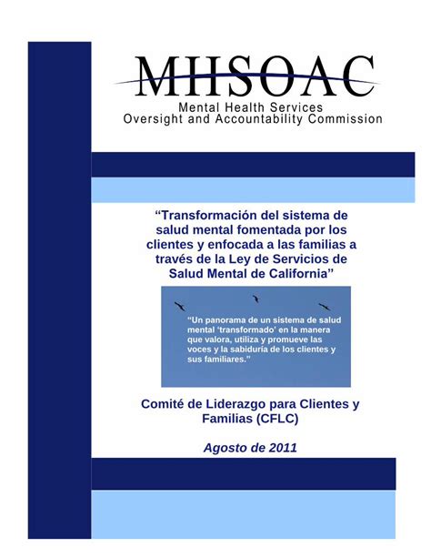 Pdf Transformaci N Del Sistema De Salud Mental Fomentada Por