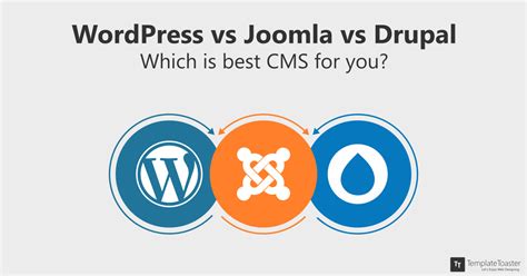 Wordpress Vs Joomla Vs Drupal Comparison Templatetoaster Blog