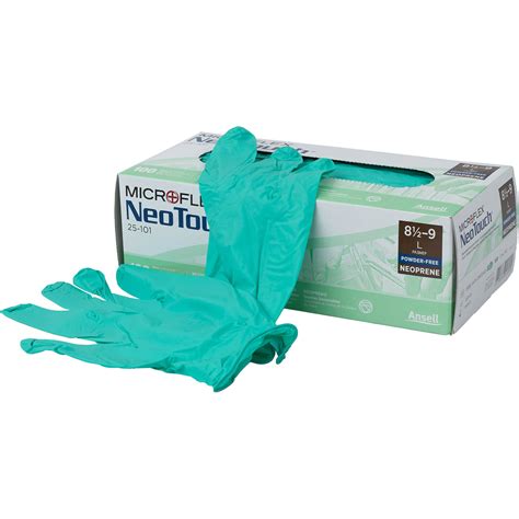 Ansell Microflex Neotouch Neoprene Disposable Gloves Box Of