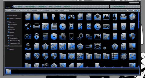 Metallic Blue IconPack 7TSP SkinPack