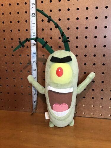 Spongebob Squarepants Sheldon J Plankton 9 Plush Stuffed Nickelodeon 2012 3758784308