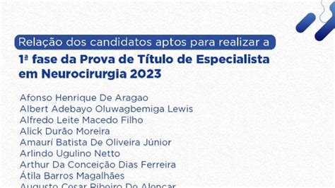 Relação dos candidatos aptos para realizar a 1ª fase da Prova de Título