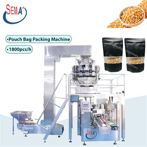 Fully Automatic Filling Bag Industrial Doypack Corn Kernels Tea And