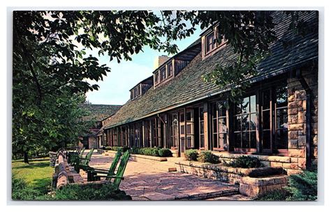 The Lodge Pere Marquette State Park Grafton Illinois Postcard United